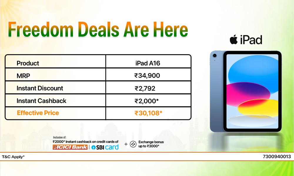 Freedom Deals Are Here - iPad