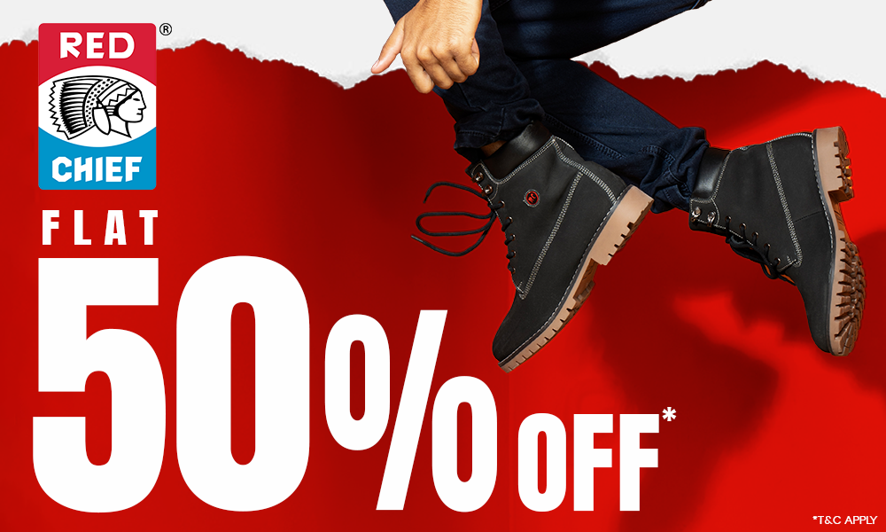 Flat 50% Off on Red Chief Footwear!