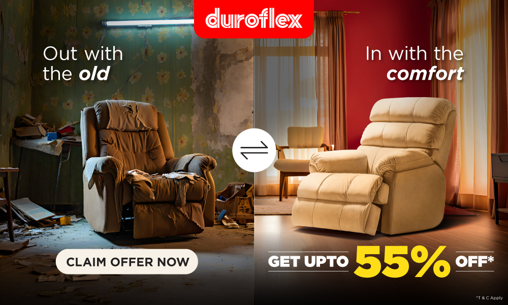 Recline in Style with the Duroflex Recliner Exchange Offer – Save Big + Free Pickup