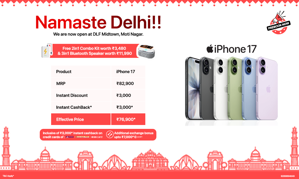 New Store Opening Offer: iPhone 17 at DLF Midtown