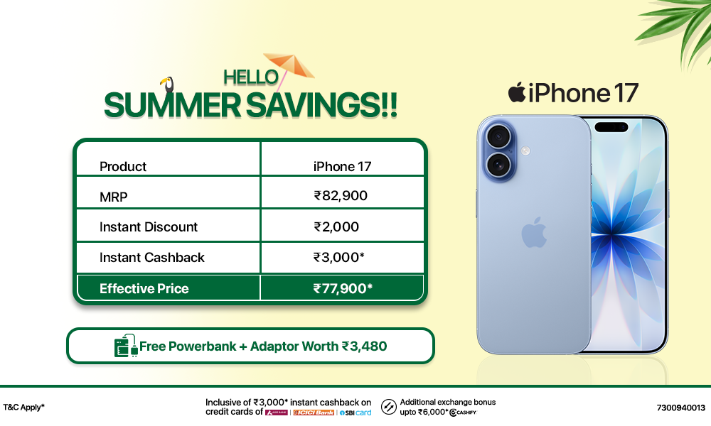 Hello Summer Savings on iPhone 17