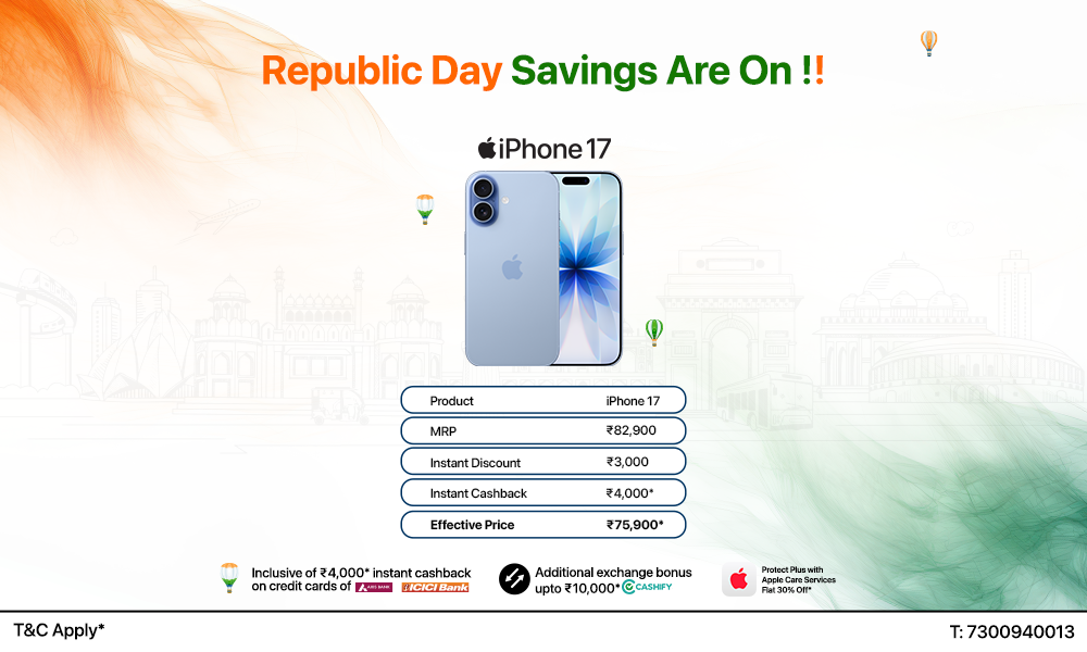 Republic Day Savings Are On !! iPhone 17