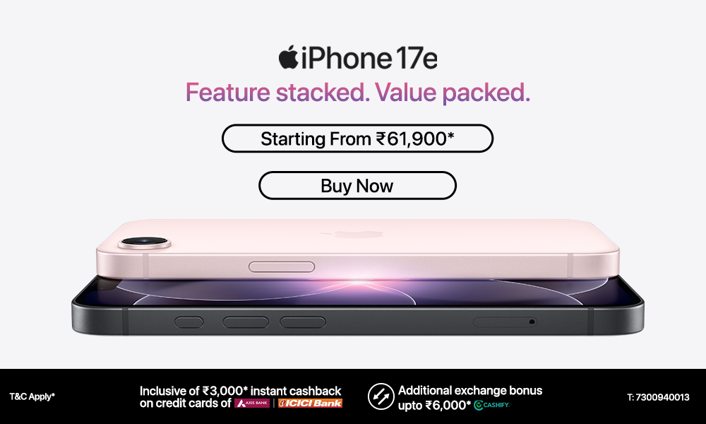iPhone 17e – Feature stacked. Value packed.