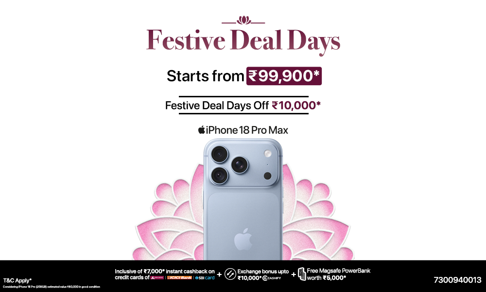 Festive Deal Days – iPhone 18 Pro Max