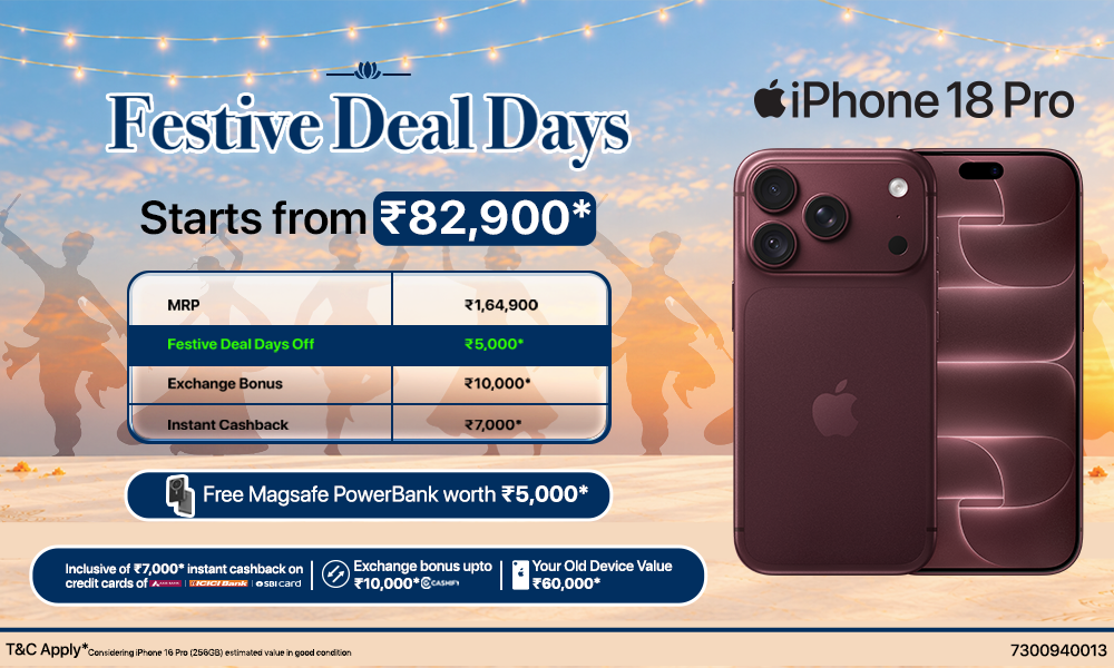 Festive Deal Days on iPhone 18 Pro
