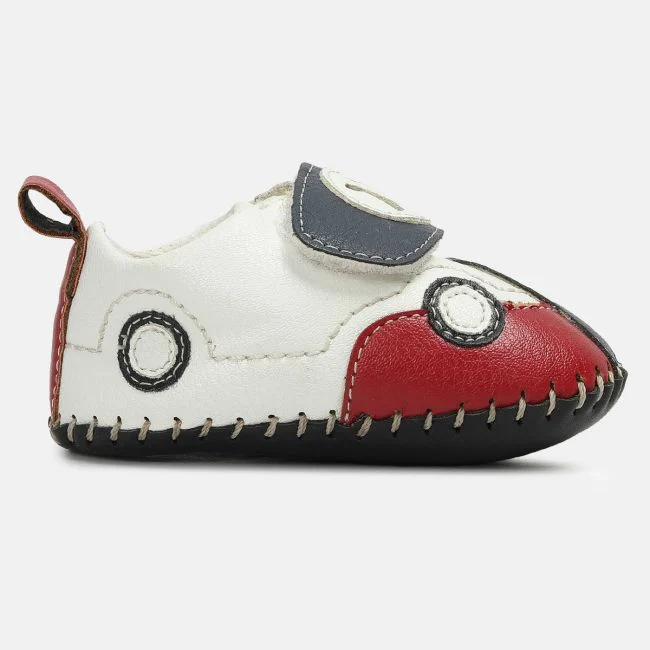 Miniklub Boys White Colourblocked Sneakers
