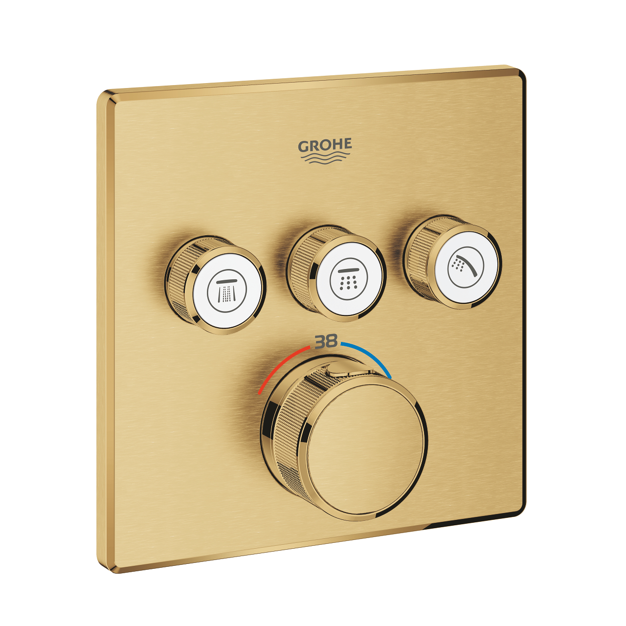 Grohtherm SmartControl Thermostat for concealed installation with 3 valves