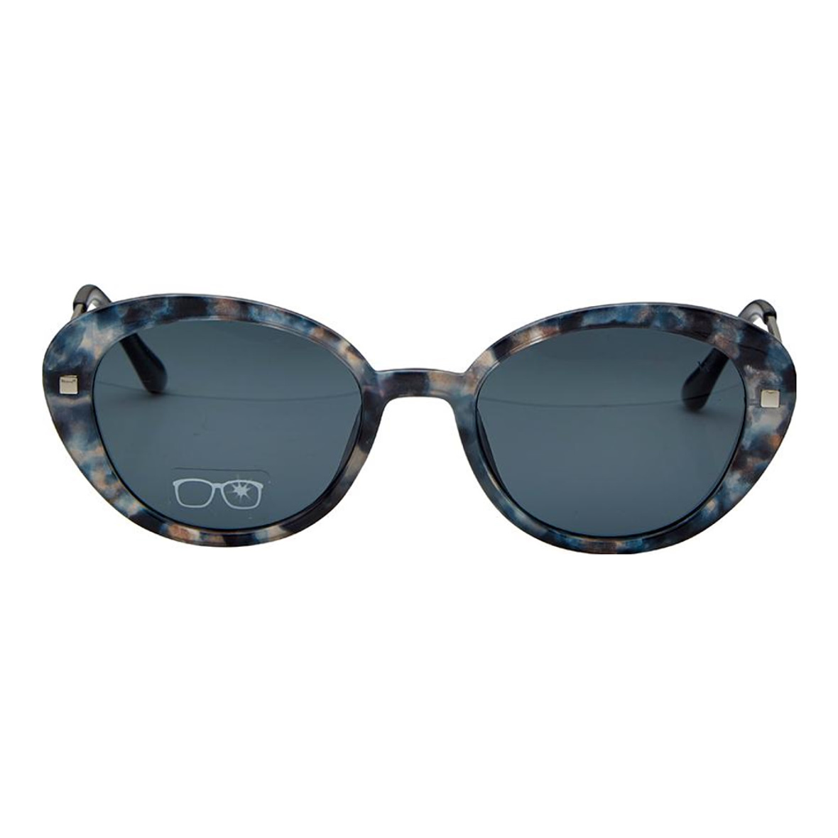 Oval Polarised Lens Grey Solid Full Rim