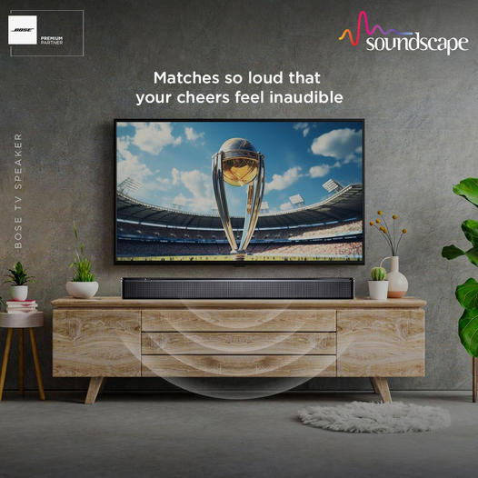 This World Cup season, catch every single moment of the match with Bose TV Speakers!