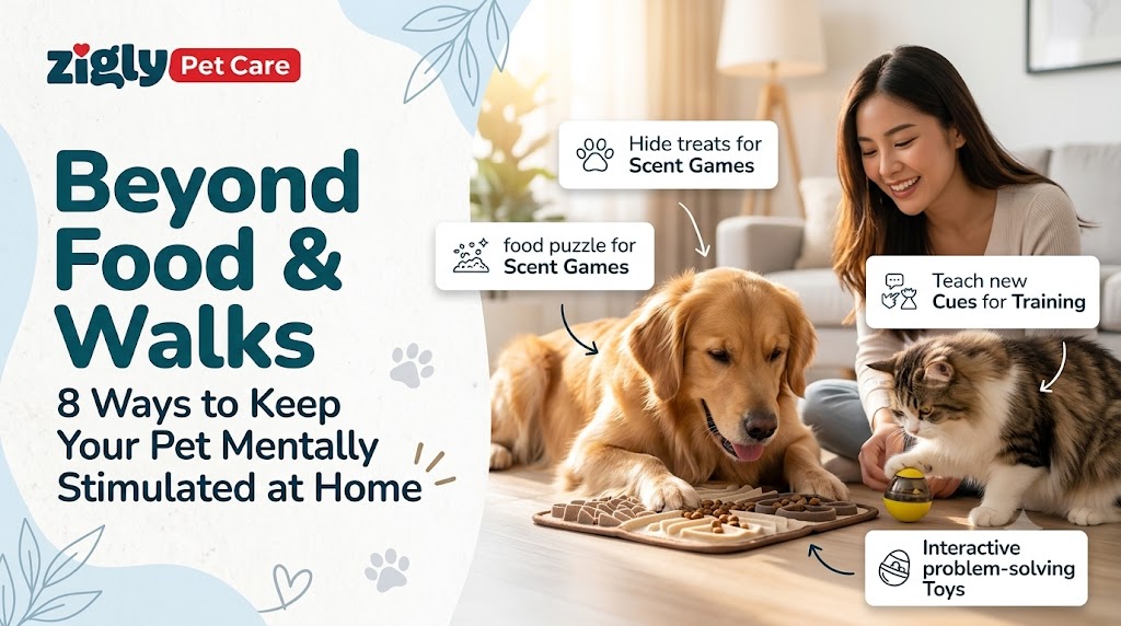 Beyond Food and Walks: 8 Ways to Keep Your Pet Mentally Stimulated at Home in Mumbai