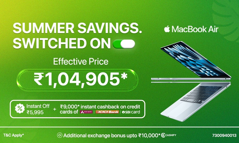 Summer Savings Switched On with MacBook Air