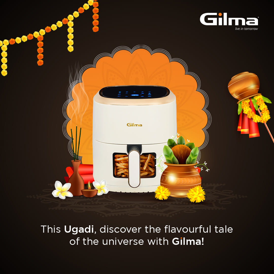 May this Ugadi be adorned with Gilma's exquisite kitchenware, blending the essence of tradition and the allure of luxury...