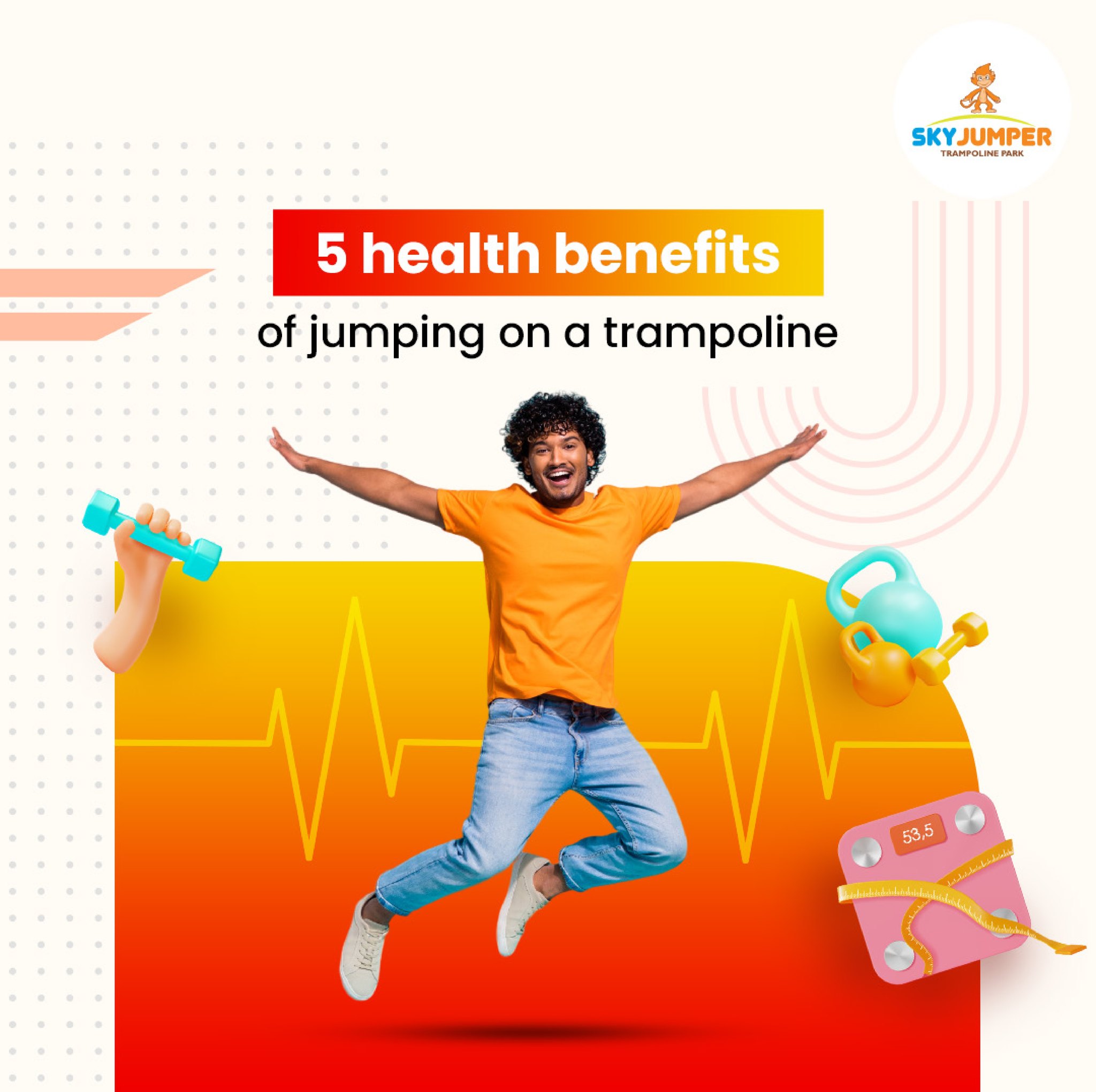 Jump your way to better health! Jumping on a trampoline isn’t just fun, it’s packed with incredible health benefits. From improving cardiovascular fitness and boosting your immune system to enhancing balance and coordination, discover the top 5 reasons why trampoline workouts are a game-changer for your fitness routine. Dive into our latest post and get inspired to jump your way to a healthier, happier you!