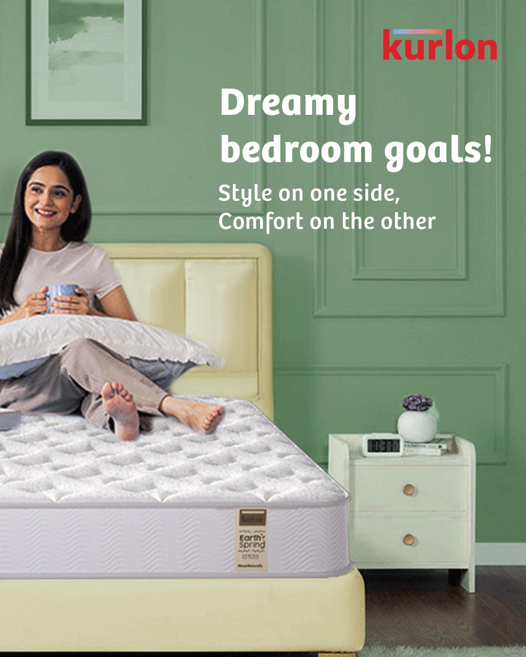 Where style meets serenity! ☁️ Elevate your sleep game with Kurlon.