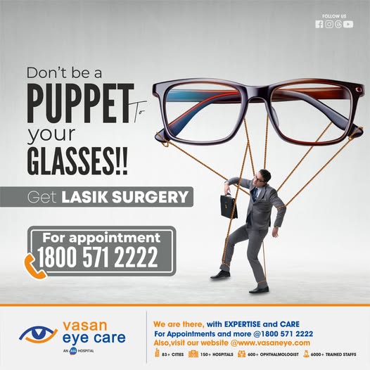 Don't be a puppet to your glasses!
