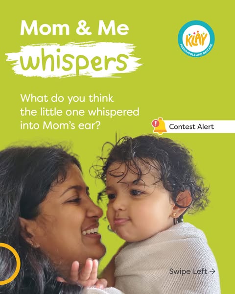 So, what exactly do you think the little one whispered into mom’s ear?
