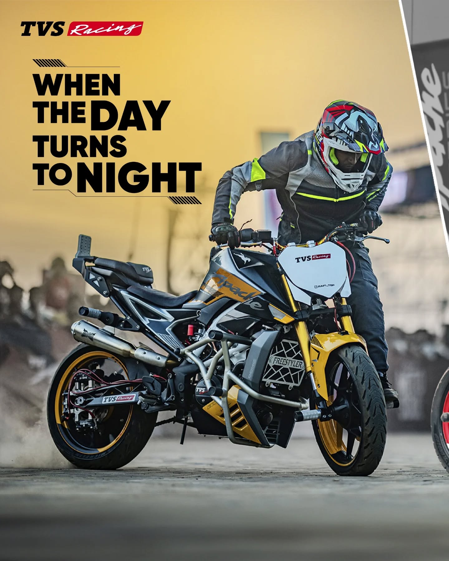 When the Sun goes down, it's time to light up the streets the Apache way!
