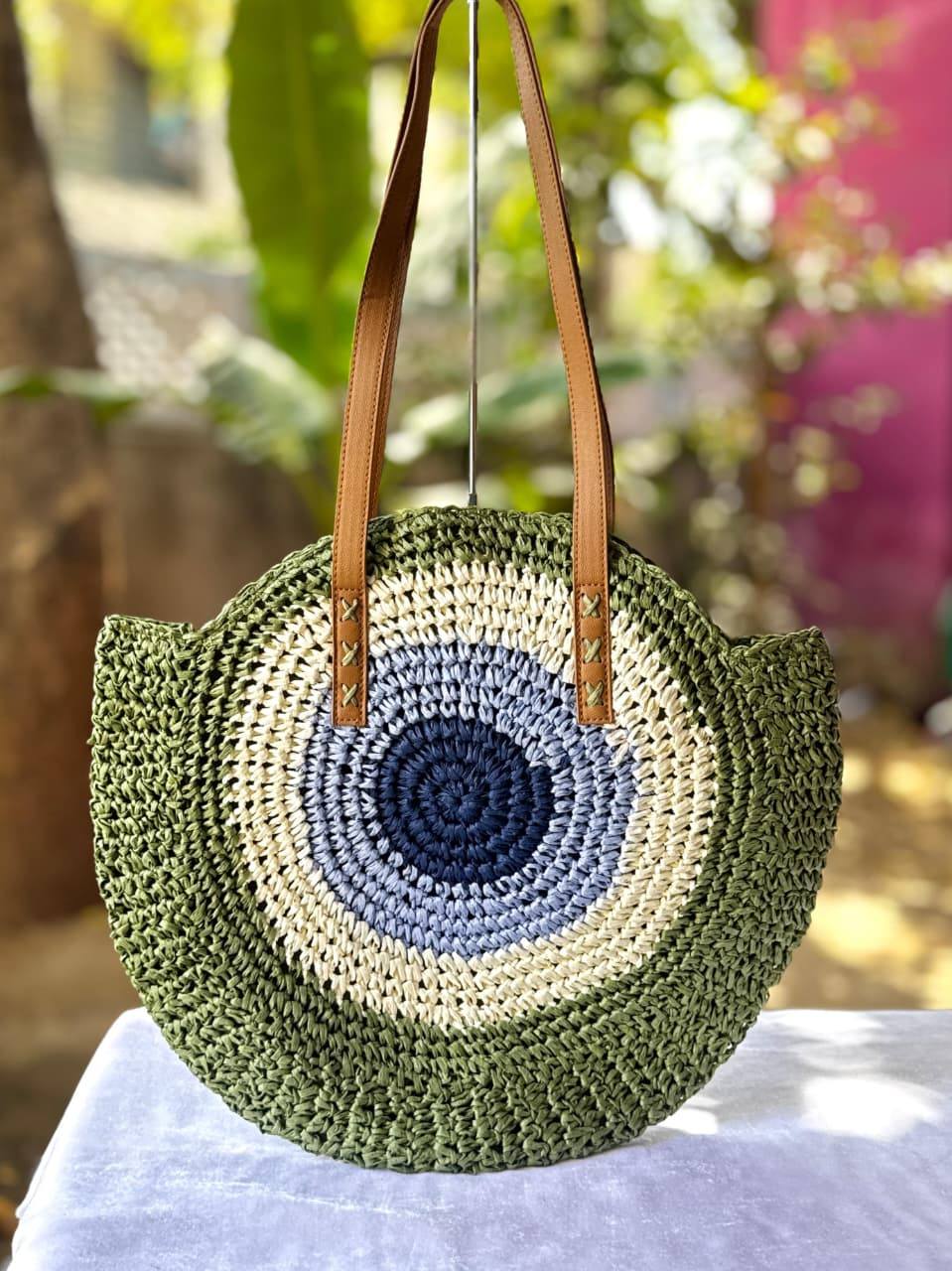 Japanese Jhula round bag