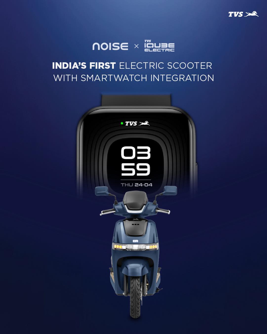 Your TVS iQube, now on your wrist.