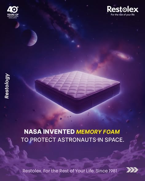 Historically, memory foam was first developed by NASA to protect astronauts from extreme pressure during space missions.
