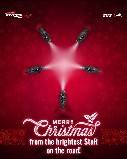 TVS StaR city+ wishes you a Christmas filled with the gift of good rides!