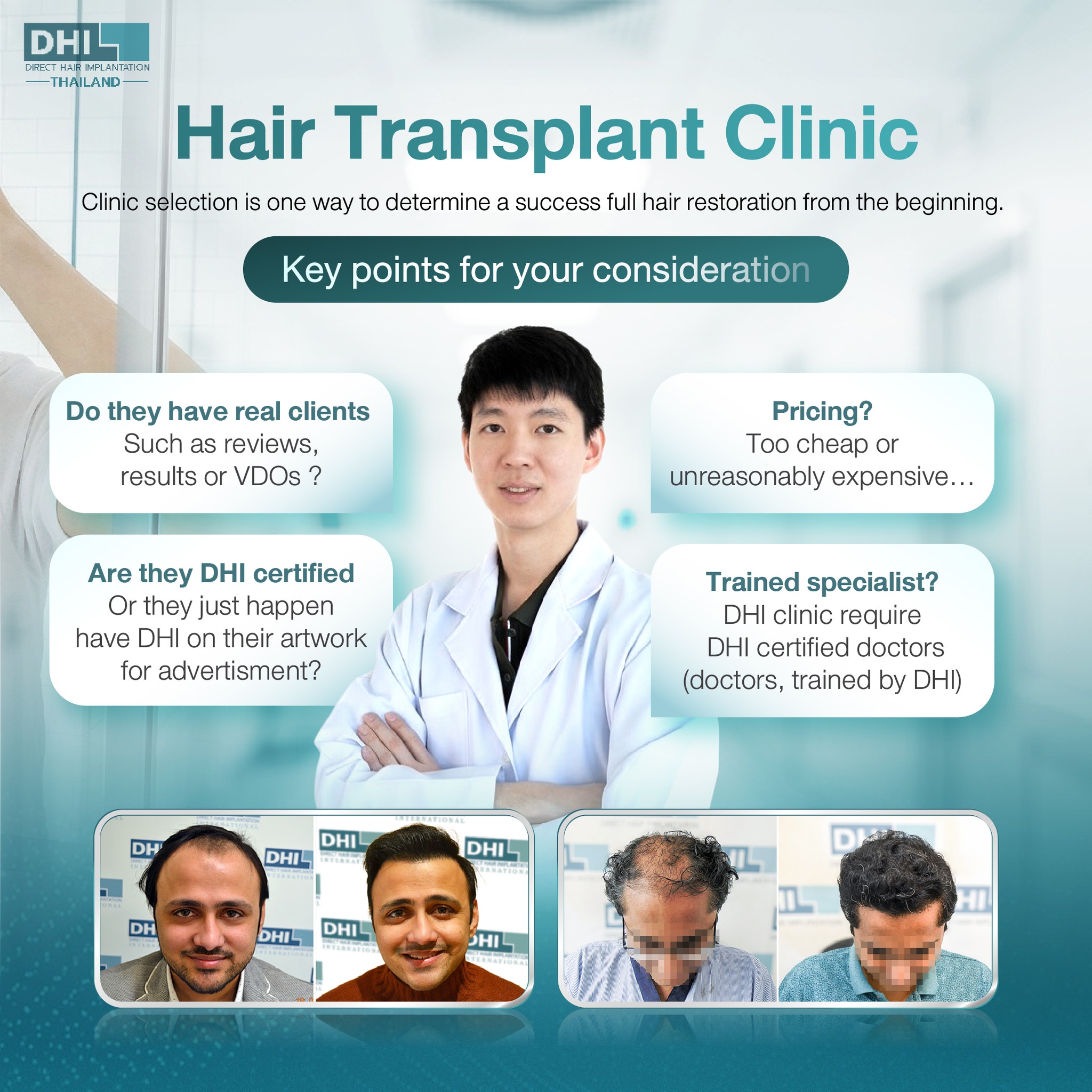 🤔3 things to consider if you are looking for a hair transplant clinic