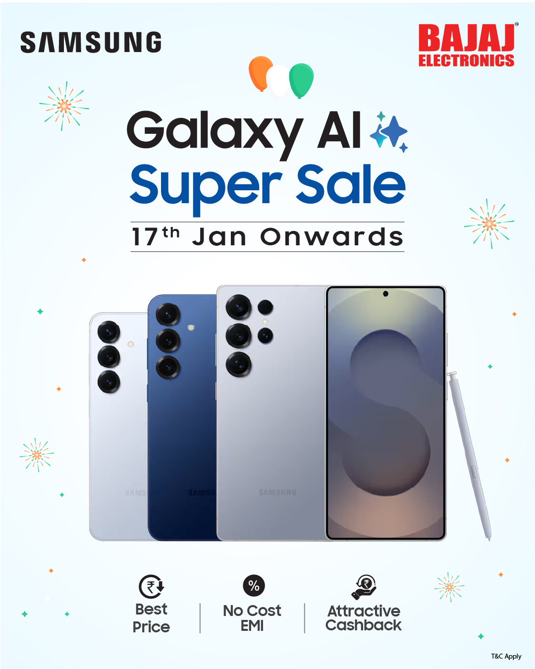 Galaxy Ai Super Sale is back at Bajaj Electronics.