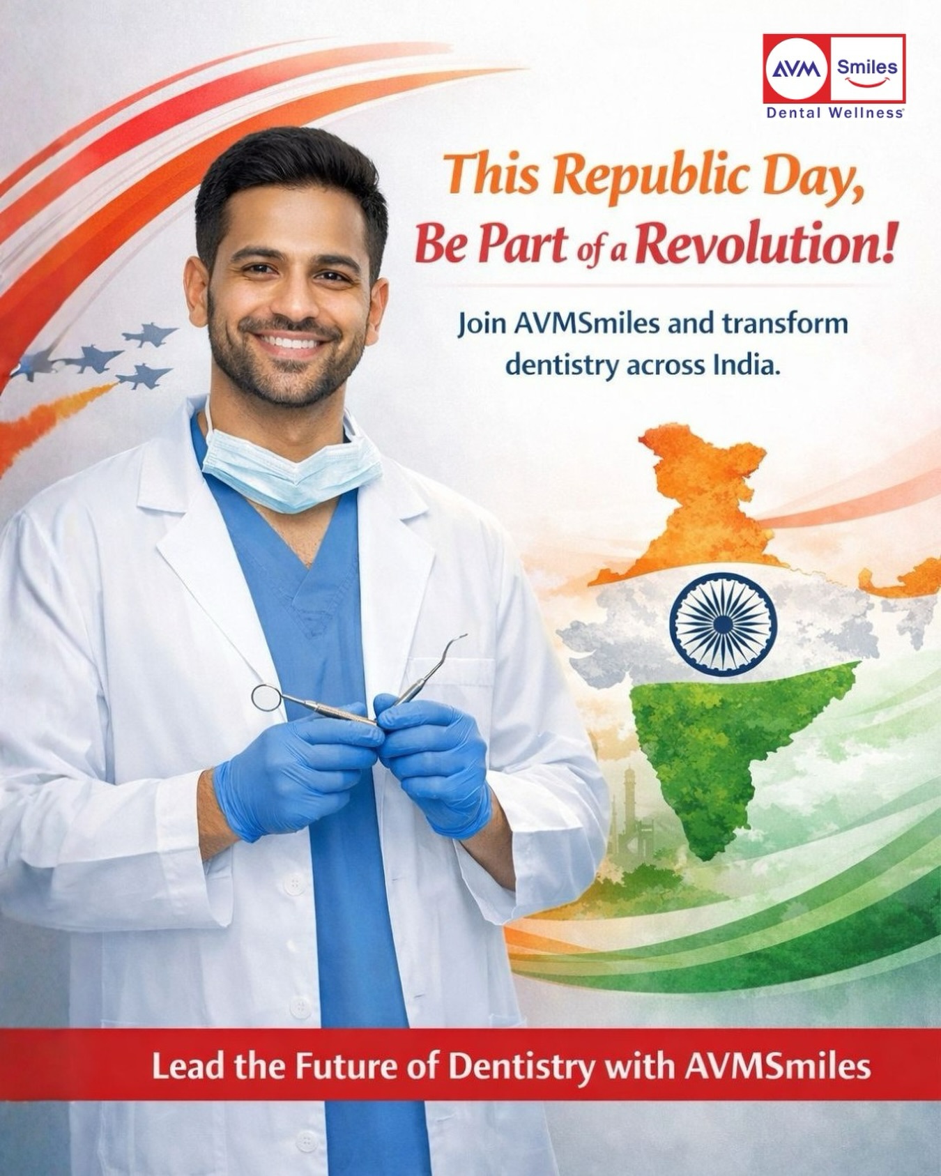 This Republic Day, AVMSmiles stands proud in its mission🦷🚀
