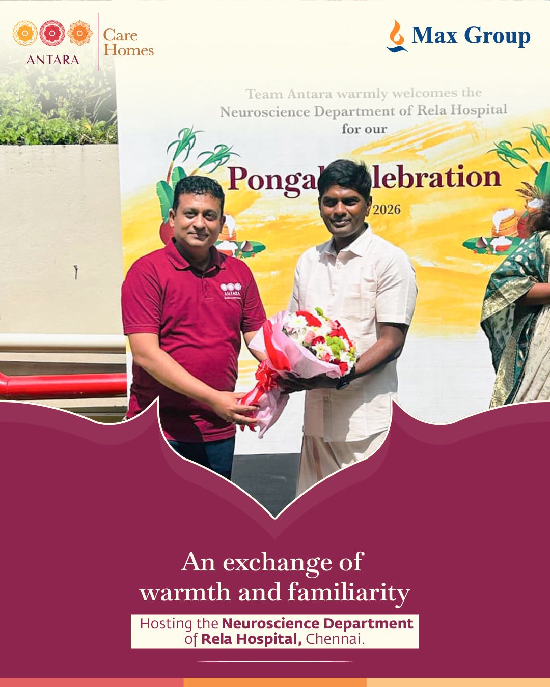 Pongal celebration at Antara Care Homes was less about the festivities and more about togetherness.