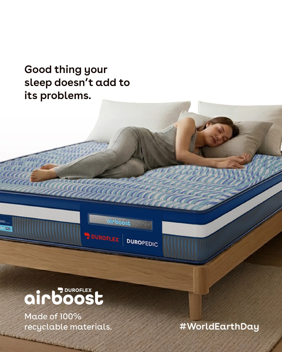 Lose sleep over the planet, not your mattress.🌏⚠️