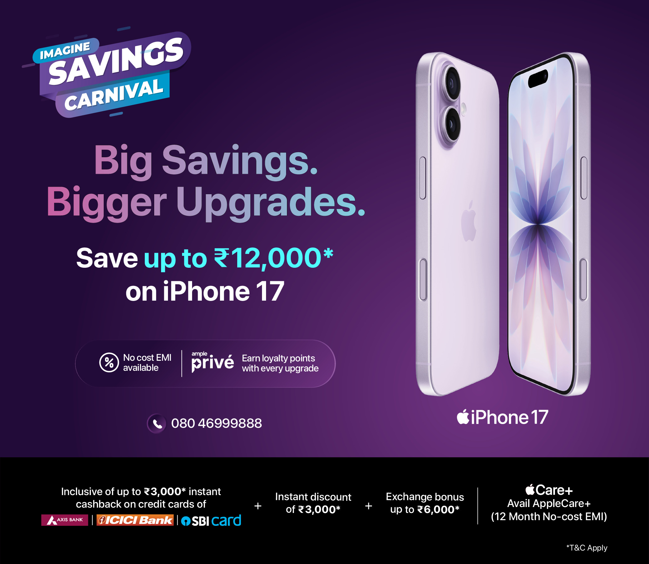 Big Savings on iPhone 17 — Save up to ₹12,000