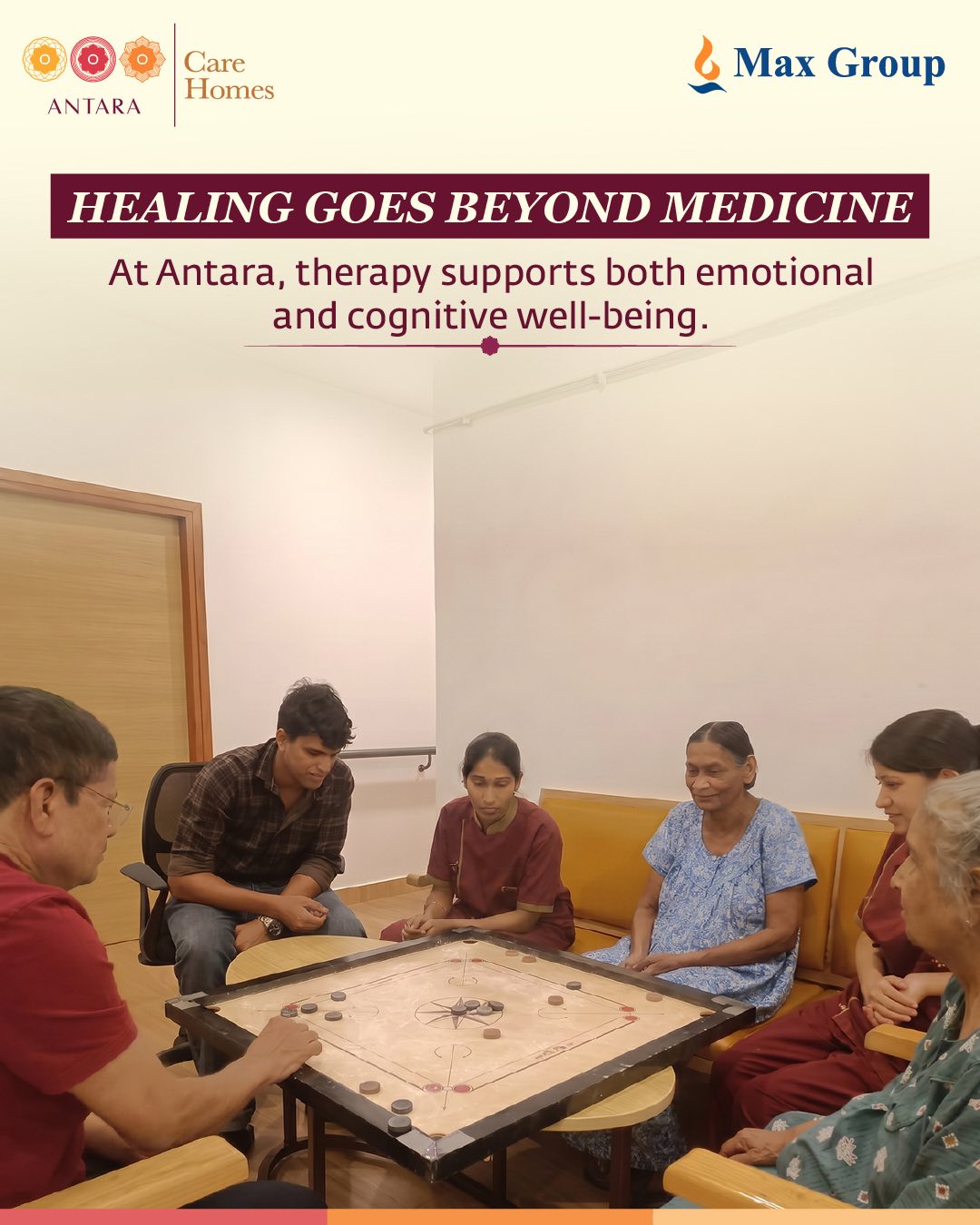At Antara Care Homes, care is designed to support more than just physical health.