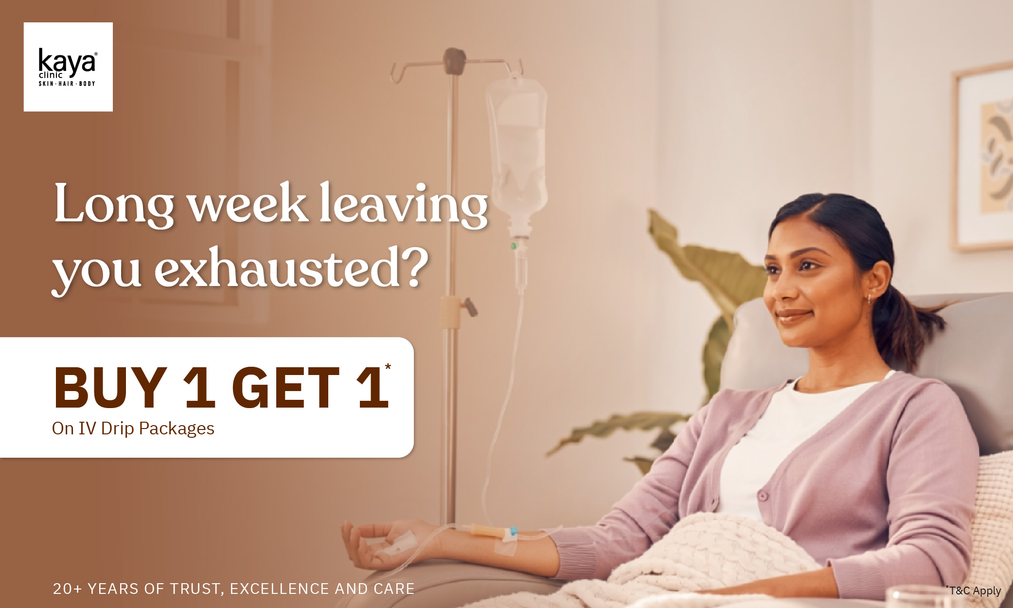Kaya IV Drip Therapy – Buy 1 Get 1 FREE* Offer