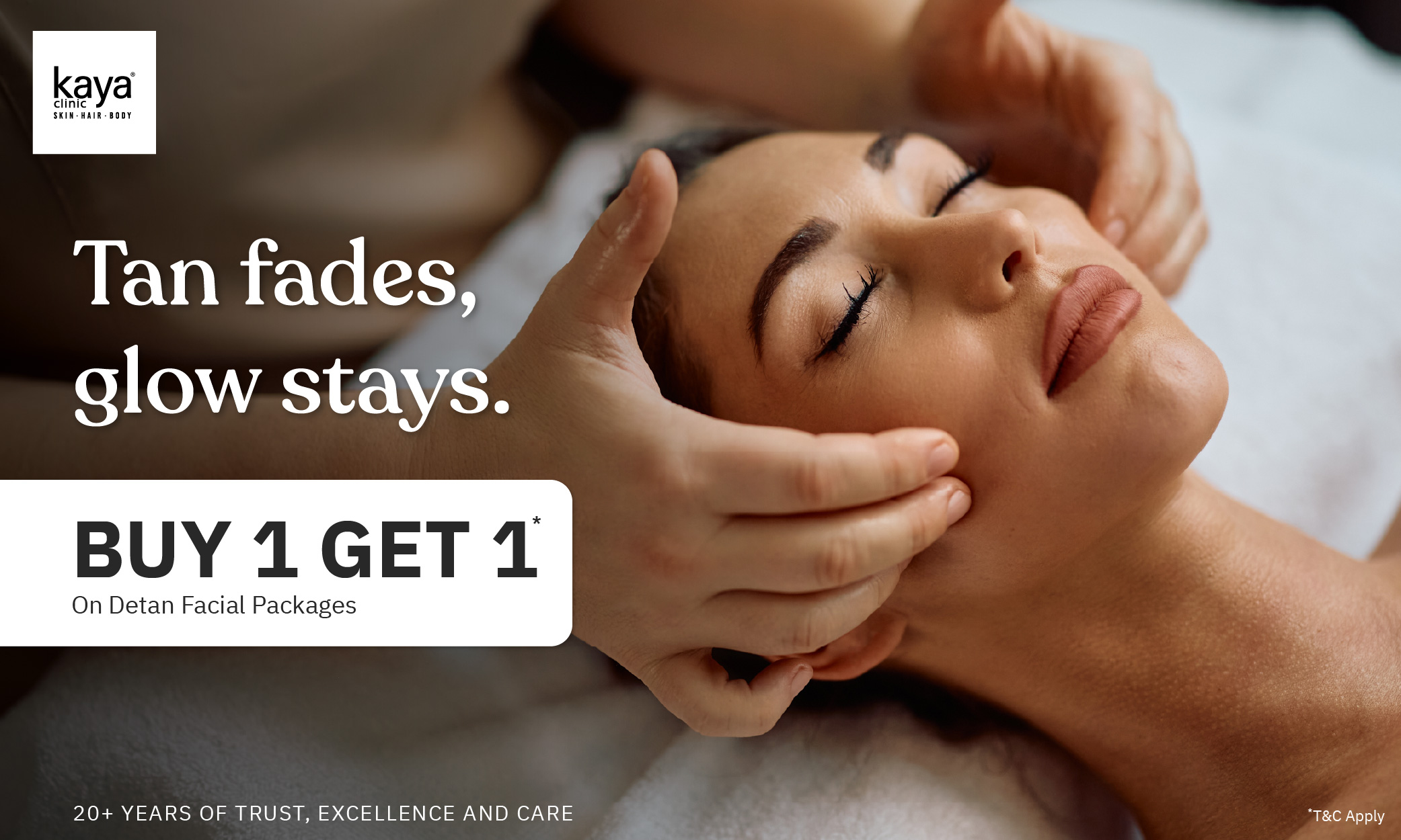 Kaya Detan Facial Offer – Buy 1 Get 1 FREE on packages