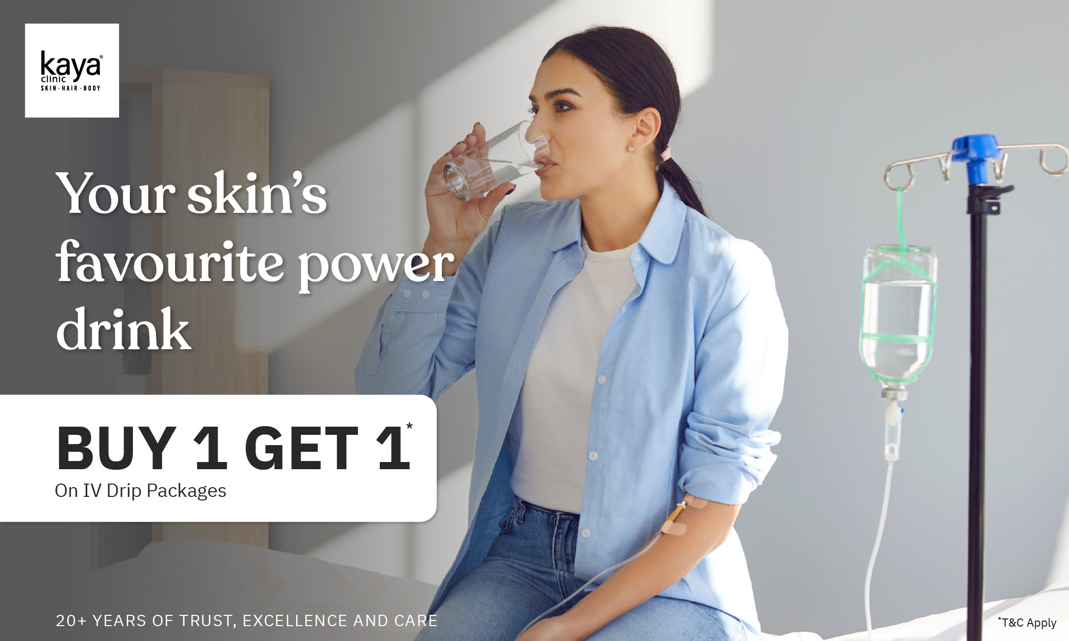 Kaya IV Drip Therapy – Buy 1 Get 1 FREE Offer on packages