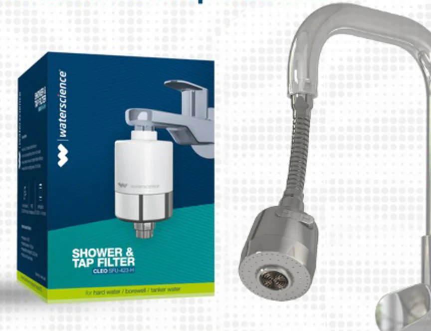 CLEO Shower & Tap Filter + AERA Kitchen Tap Extender