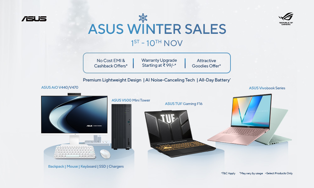 ✨ ASUS Winter Sales | 1st–10th Nov | Exciting Offers Await