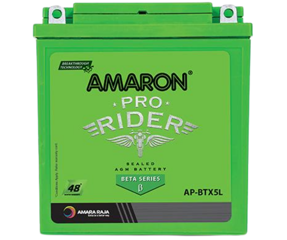 Amaron BETA  2 Wheeler Battery - ABR-PR-12APBTX50