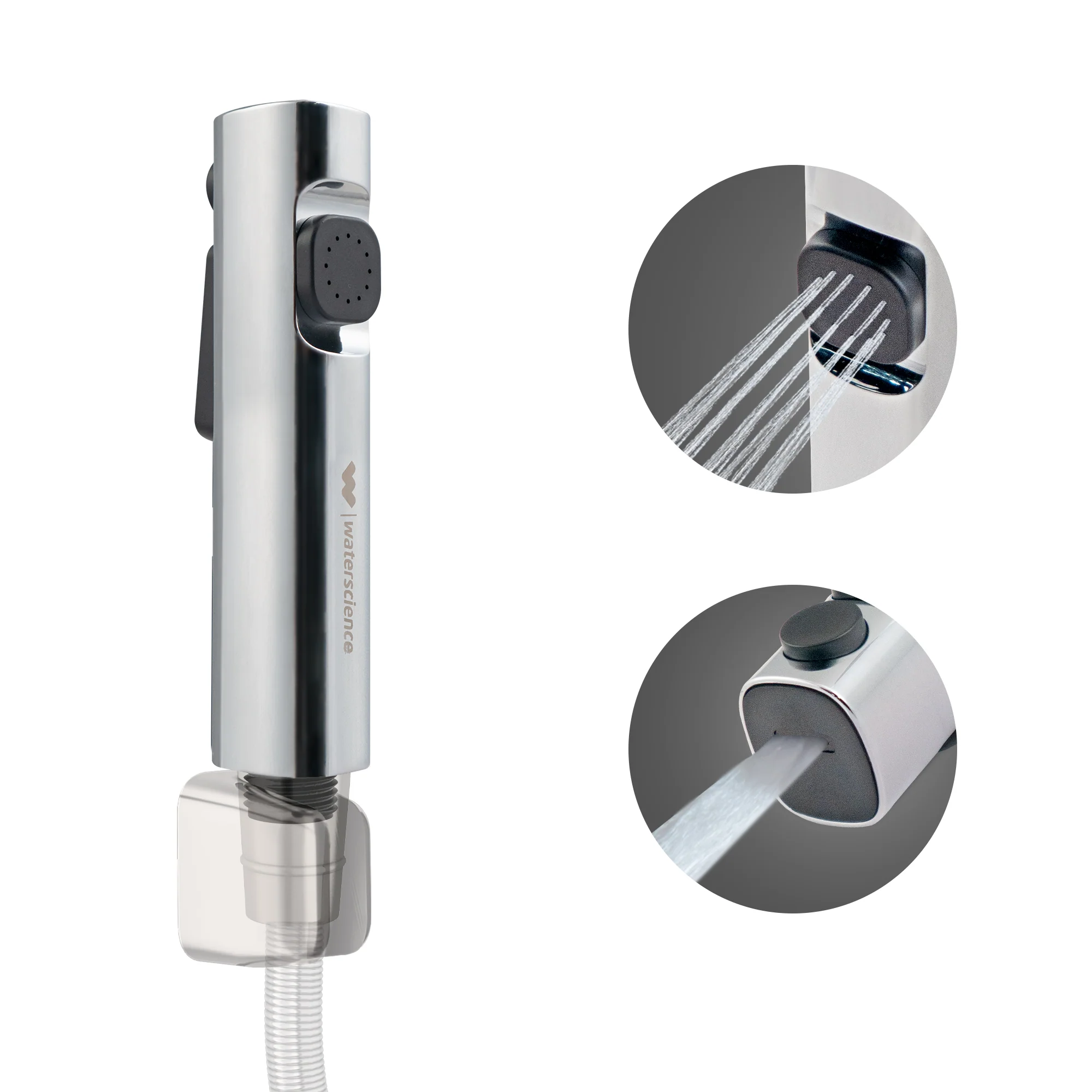 PURO Water Saving Health Faucet | Jet Spray | Chrome | 2 Flow Modes