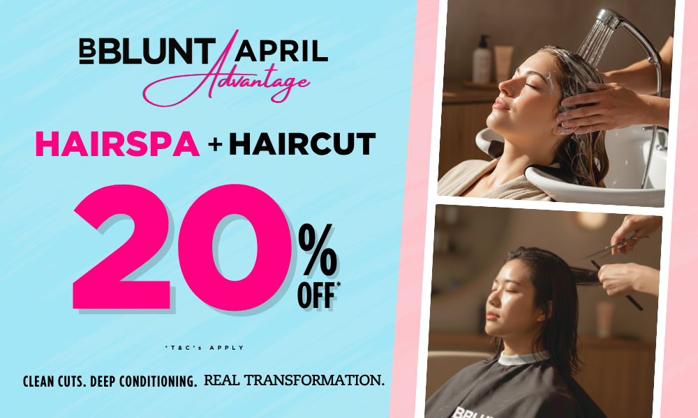 Flat 20% Off on Hair Spa + Haircut