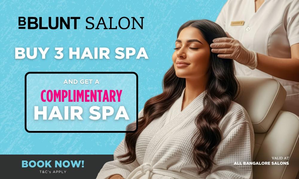 BUY 3 HAIR SPA AND GET A COMPLIMENTARY HAIR SPA !