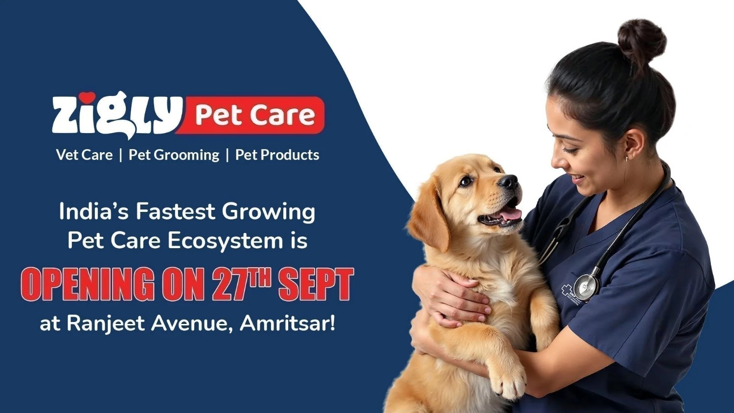 Zigly Opens Pet Care Centre in Amritsar: Vet Care, Grooming & Premium Pet Products