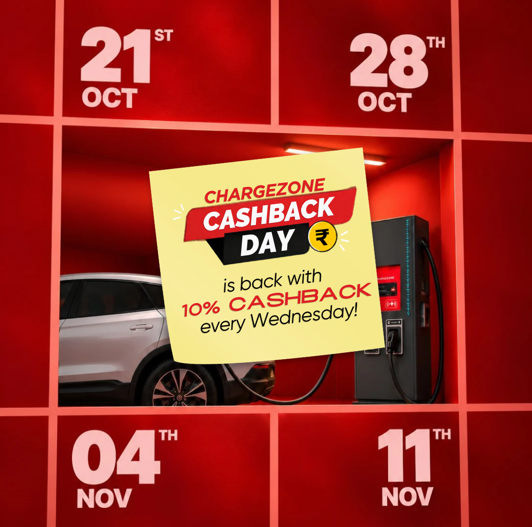 ChargeZone Cashback Day: 10% Cashback on Wednesdays