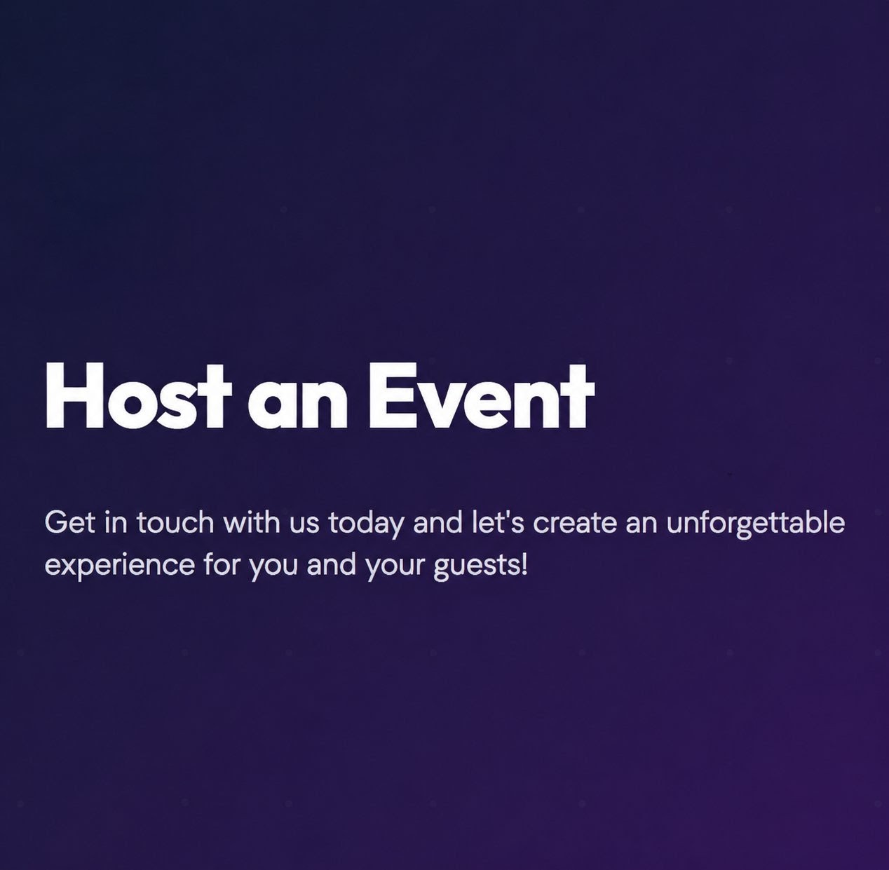 Host an Event Category