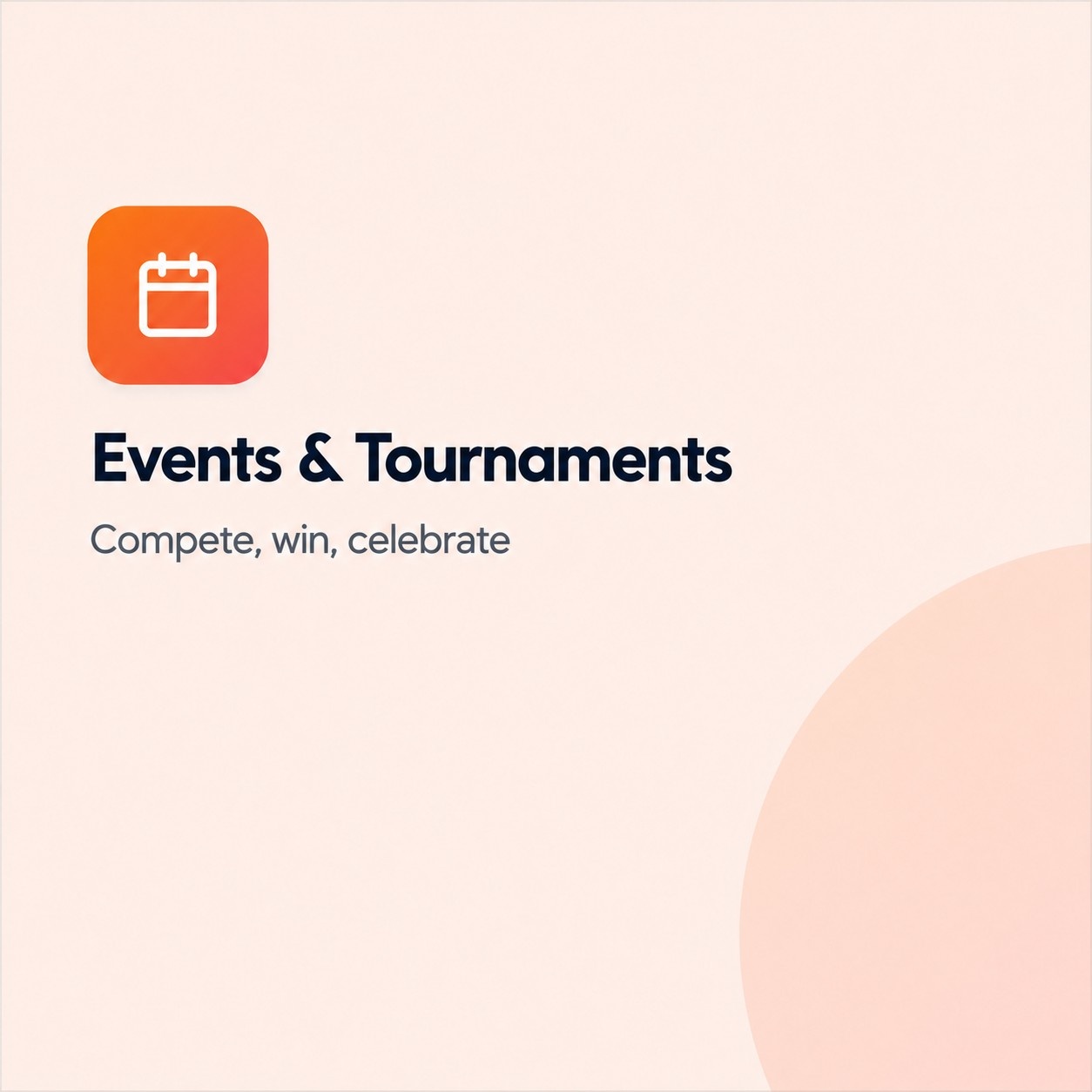 Events & Tournaments