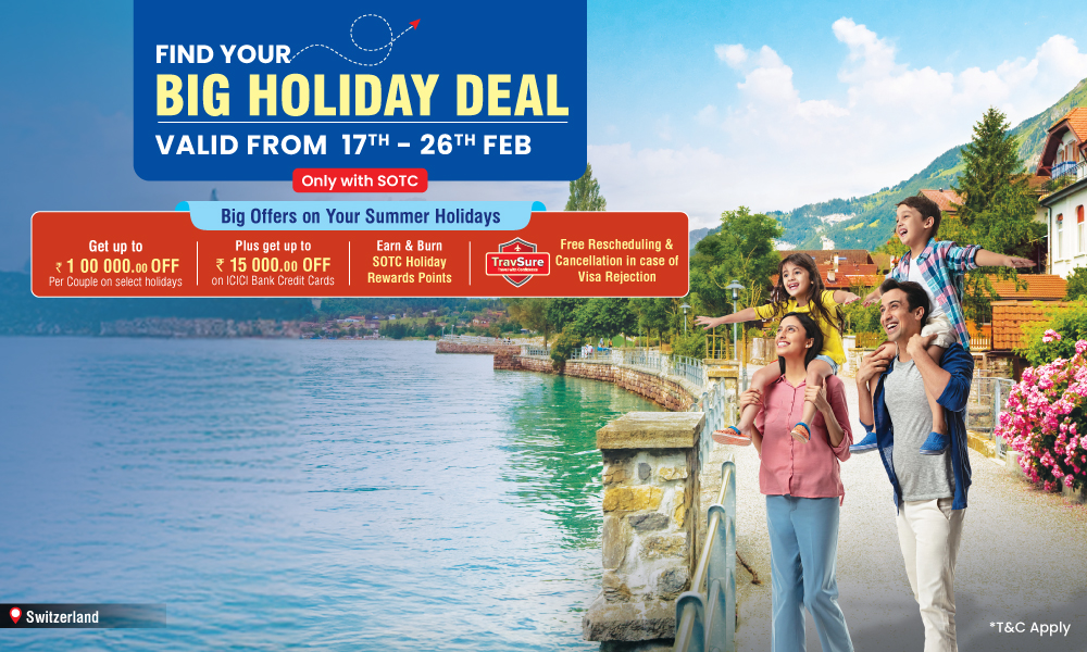 Big Holiday Deal 2026: Exclusive Summer Travel Offers Only with SOTC