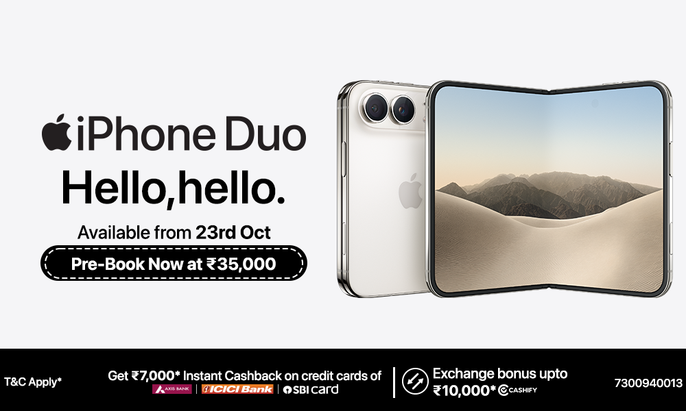 iPhone Duo – Pre-Book Now at ₹35,000