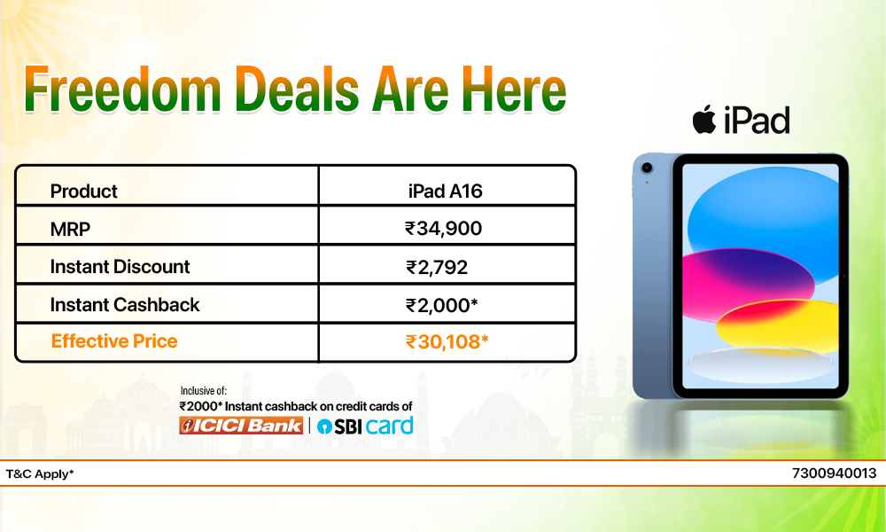 Freedom Deals Are Here - iPad