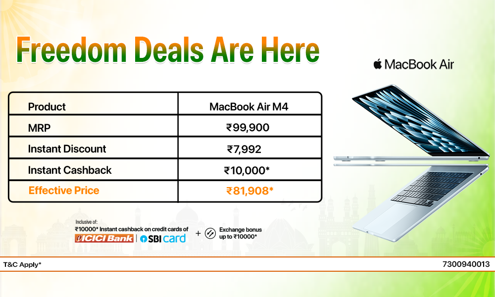 Freedom Deals Are Here - MacBook Air