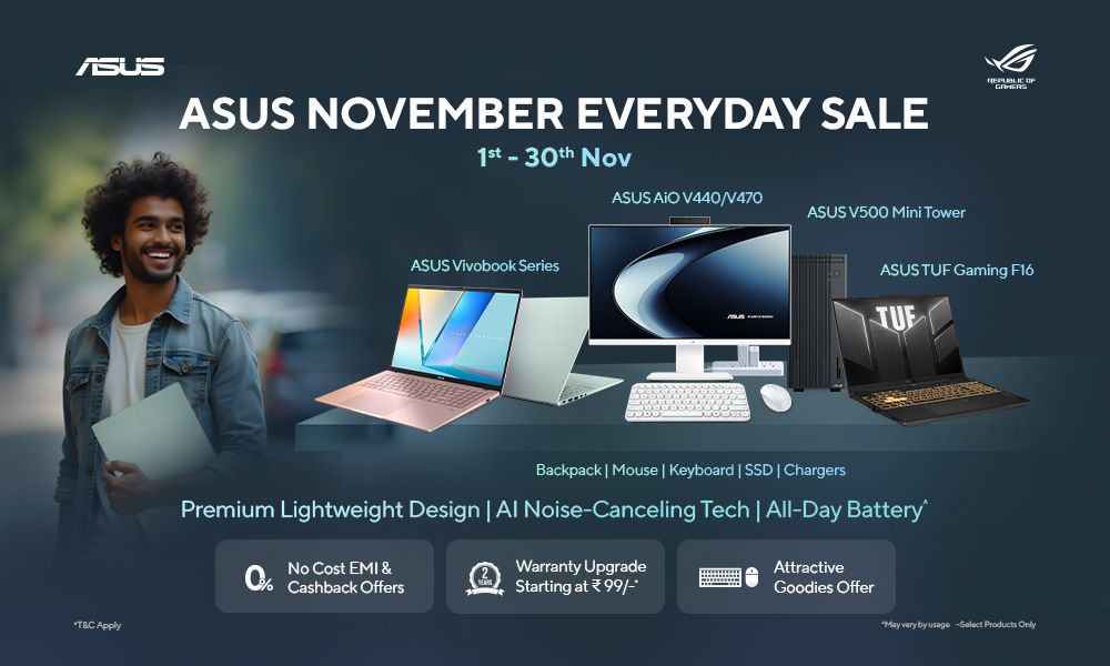 ASUS November Everyday Sale | 1st–30th Nov